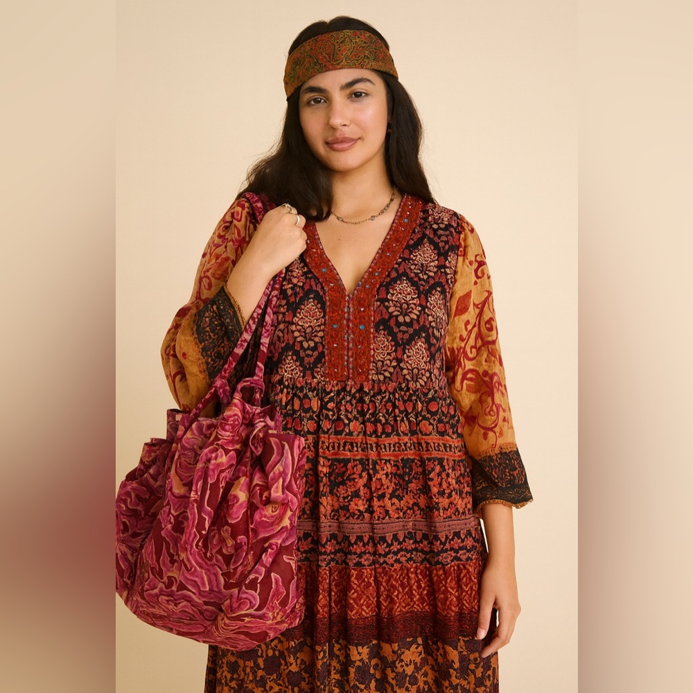 NWT BOHO GO FISH HANDMADE BAG